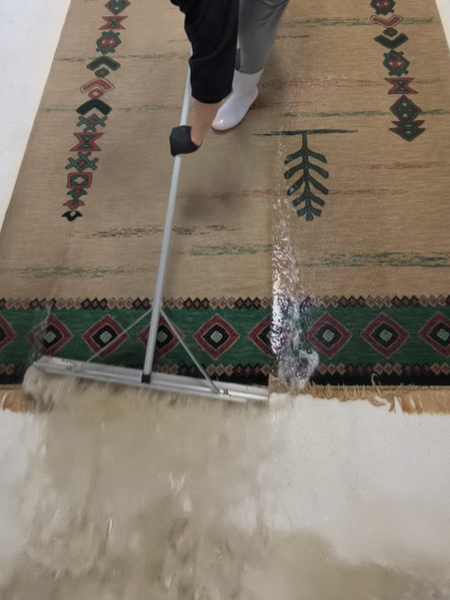 15年使ったリビングのカーペット、ペットと暮らすご家庭の丸洗い